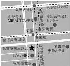 ワインショップ・エノテカ 名古屋栄三越店6月11日　グランドオープンのサブ画像3_MAP