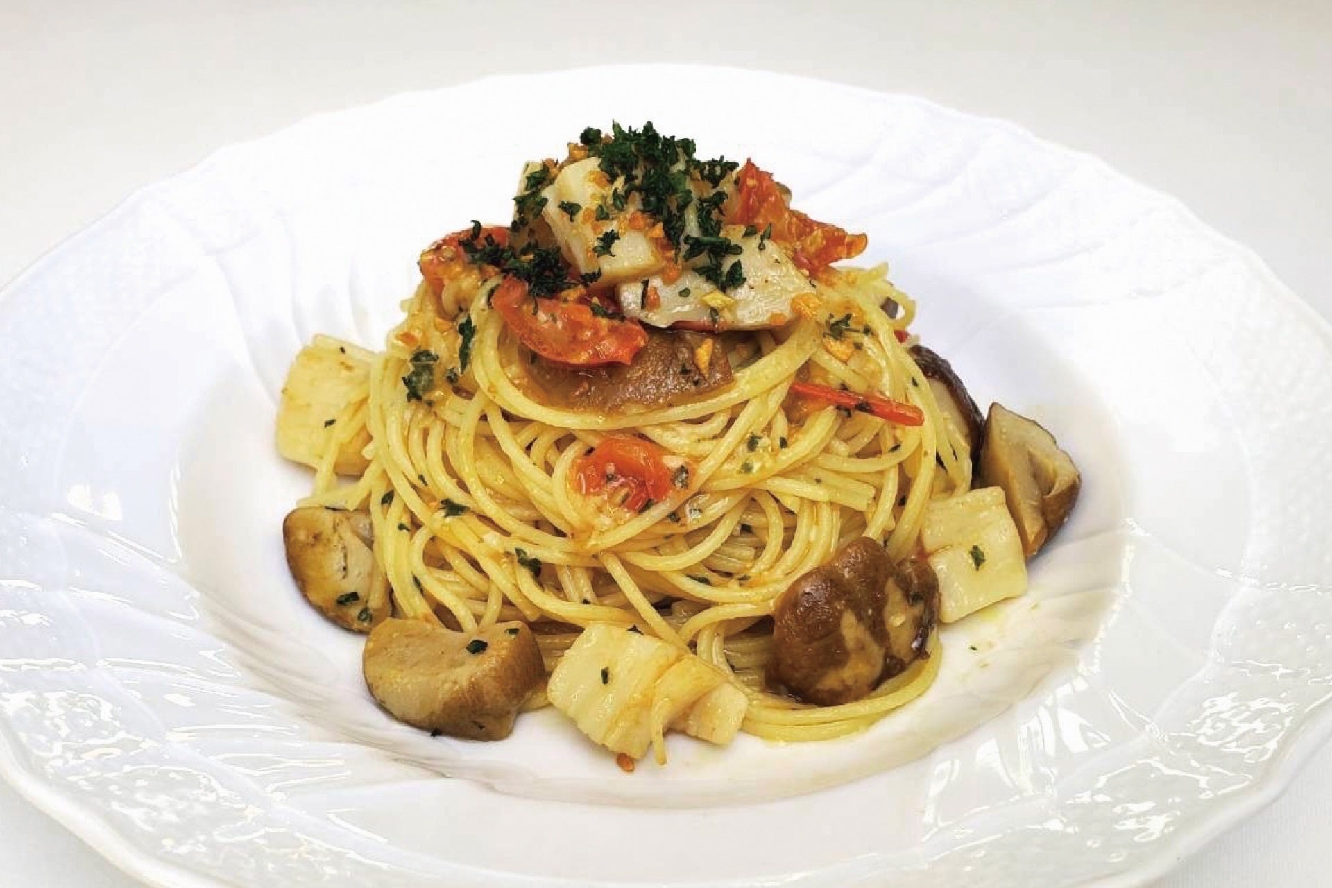 【大丸下関店】イタリア展のサブ画像2_ホタテ貝とポルチーニ茸のビアンコスパゲッティ
