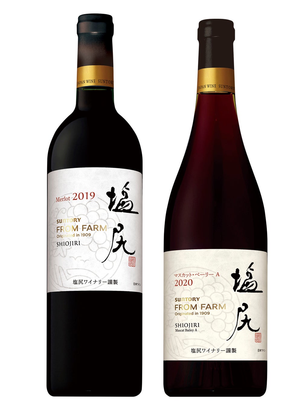 日本ワイン新ヴィンテージ「ＳＵＮＴＯＲＹ ＦＲＯＭ ＦＡＲＭ 塩尻メルロ ２０１９」「同 塩尻マスカット・ベーリーＡ ２０２０」数量限定新発売のサブ画像1