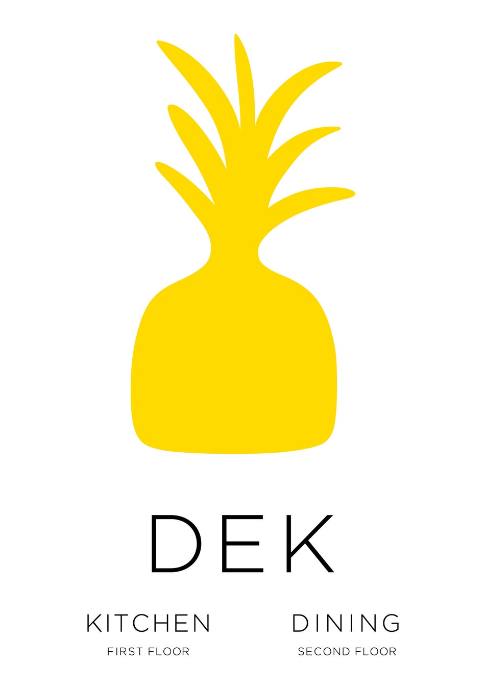 青果の魅力をフルコースで味わうレストラン『DEK DINING』5月16日(火) 「DEK 青山」2階にオープンのサブ画像11_ロゴデザイン：平林奈緒美