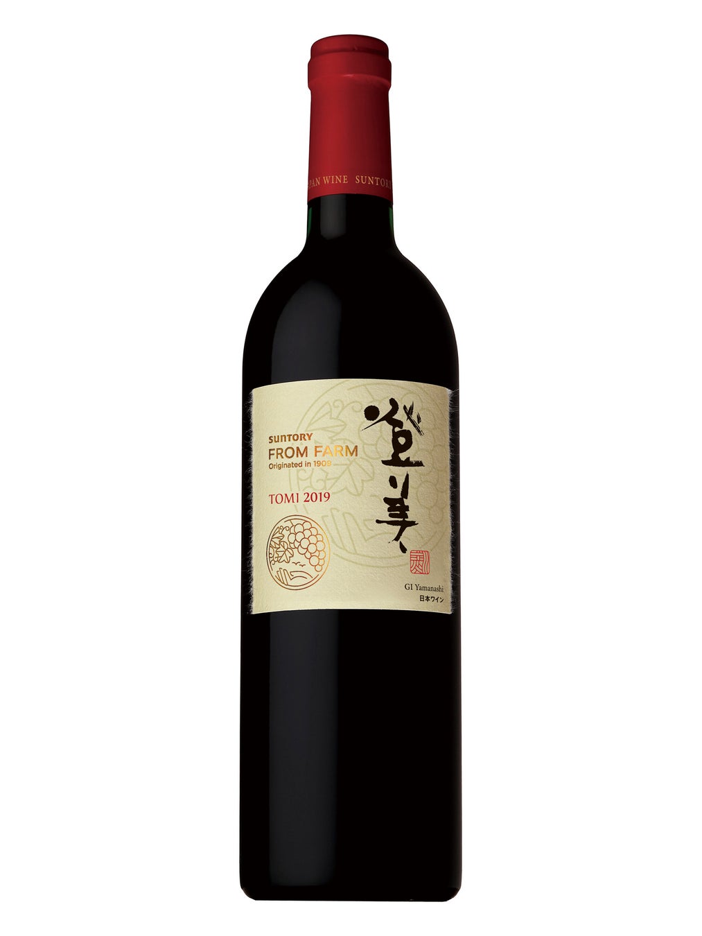 日本ワイン「ＳＵＮＴＯＲＹ ＦＲＯＭ ＦＡＲＭ 登美 赤 ２０１９」数量限定新発売のサブ画像1
